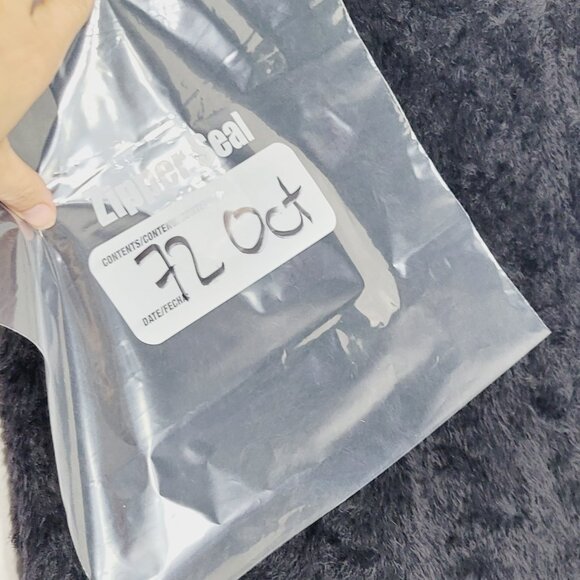 AKA Women's Black Shaggy Soft Vegan Fur Pullover Sweater Stretch Comfy Size 14 - Picture 9 of 9